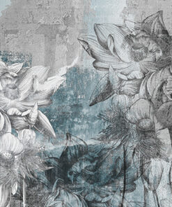 Fototapeta Květina Na Betonovém Pozadí