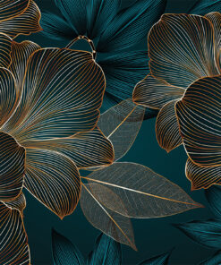 Fototapeta Lilie v tmavě zelené