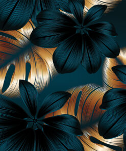 Fototapeta Květiny v elegantní zelené