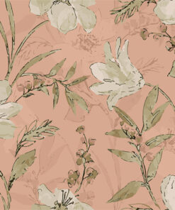 Fototapeta Květiny na pozadí broskve