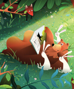 Fototapeta Čtení medvěd