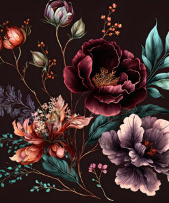 Fototapeta Květiny v temném vydání