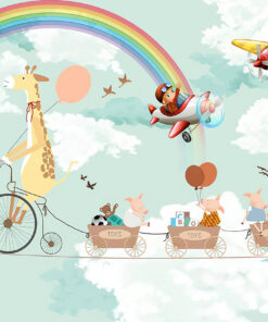 Fototapeta Radostný výlet v oblacích