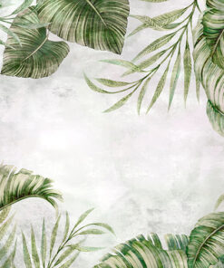 Fototapeta Listí a betonové pozadí