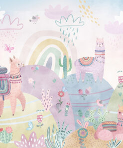 Fototapeta Růžové lamy