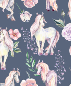 Fototapeta Kouzelný Pony Na černém Pozadí