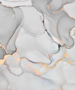 Fototapeta Jemný šedý mramor a zlaté víry