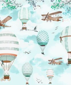 Fototapeta Modrý balónový let