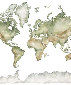 Fototapeta Zelená mapa