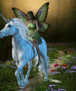 Fototapeta Jednorožec S Elfem