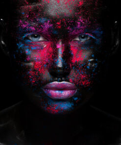 Fototapeta Ženská tvář růžové rty