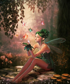 Fototapeta Elf S Motýly