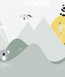 Fototapeta Medvídci na horách pro děti