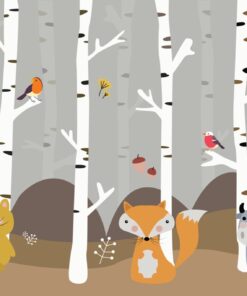 Fototapeta Zvířata mezi břízami