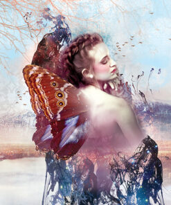 Fototapeta Motýlí žena