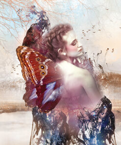 Fototapeta Motýlí žena