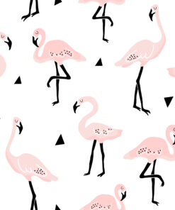 Fototapeta Plameňáci V Bílém