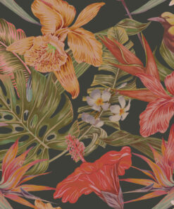 Fototapeta Růžové tropické květiny