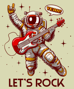 Fototapeta Rock'n'rollový astronaut