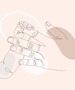 Fototapeta Rodinné Kravaty V Růžové