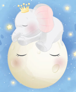 Fototapeta Slon na Měsíci