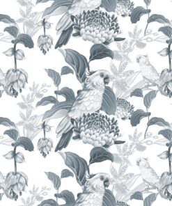 Fototapeta Papoušci mezi květinami