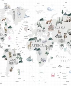 Fototapeta Mimořádná mapa světa