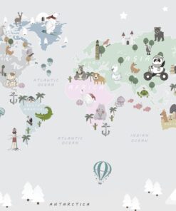 Fototapeta Mapa světa pro děti