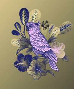 Fototapeta Papoušek na větvičce