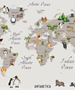 Fototapeta Mapa světa pro děti