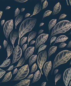 Fototapeta Listy na tmavě modrém pozadí