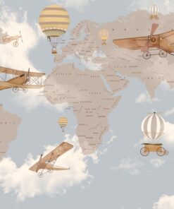 Fototapeta Cloudová mapa světa