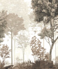 Fototapeta Jelen skrytý mezi stromy