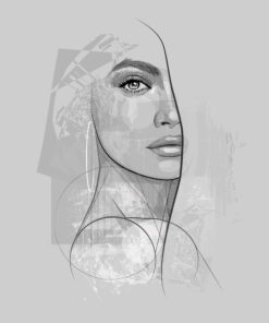 Fototapeta Žena skica