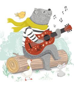 Fototapeta Medvídek S Kytarou