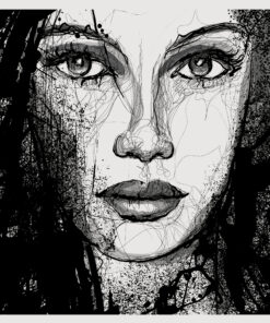 Fototapeta Dívka V černém