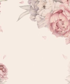 Fototapeta Květiny V Růžové A Béžové