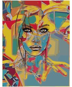 Fototapeta Barevný obličej