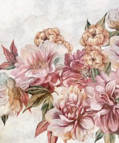 Fototapeta Květiny V Béžové A Růžové