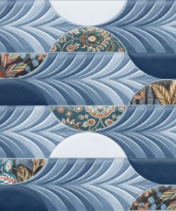 Fototapeta Modré geometrické téma