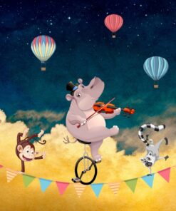 Fototapeta Šťastná zvířata na laně