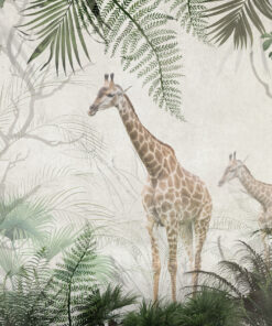 Fototapeta žirafy v džungli