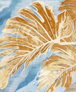 Fototapeta Monstera ve zlatě