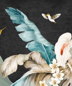 Fototapeta Ptáci V Letu A Květiny