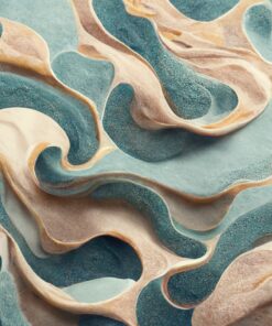 Fototapeta Zlato modré vlny