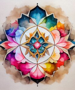 Fototapeta Duhová mandala