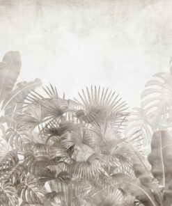 Fototapeta Tropické listy v Sepia