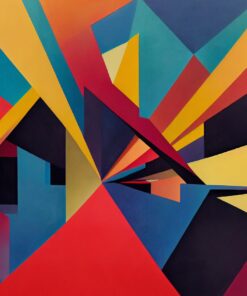 Fototapeta Barevná 3D geometrie