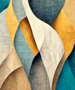 Fototapeta Abstrakce V Béžové A Tyrkysové