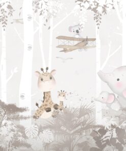 Fototapeta Zvířata a letadla v džungli